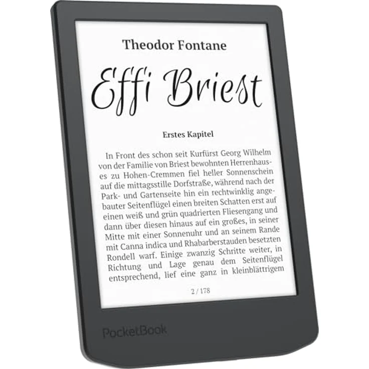 POCKETBOOK Verse Lite, 8 GB eReader mit 15,24 cm E Ink Carta Display und integrierter Beleuchtung, Midnight Grey – Bild 5