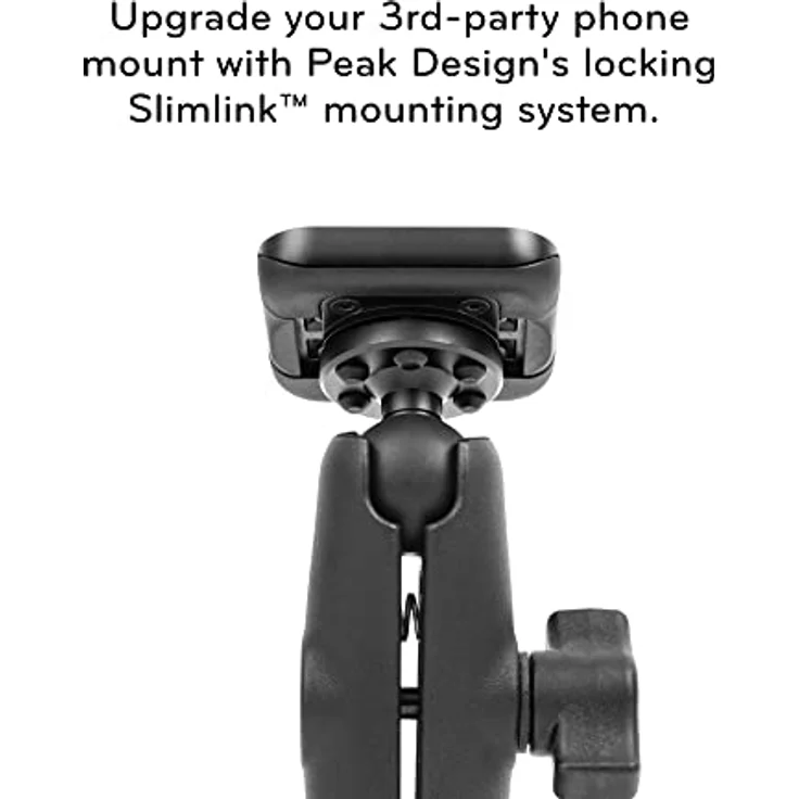 Peak Design Motorcycle Mount, Smartphone Halterung mit ultrastraker magnetisch-mechanischer Befestigung, Schwarz – Bild 2