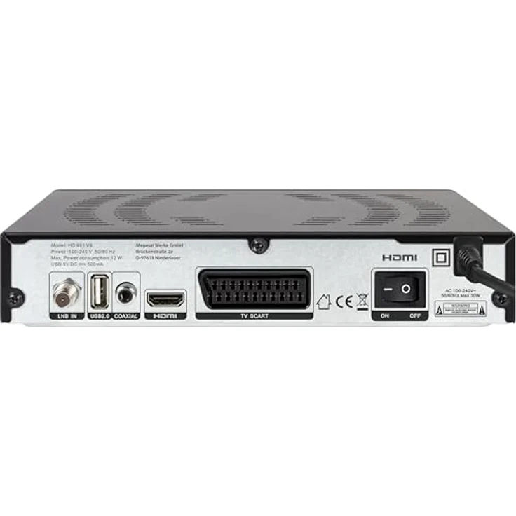 Megasat Satellitenreceiver HD 601V4 schwarz - Langlebig, Flexible Gestaltung, Qualität/Haltbarkeit - Preisvergleich – Bild 2