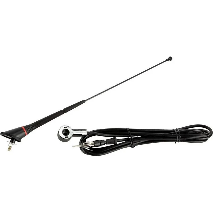ACV Dachantenne universal AM/FM passiv 151000-13, 30,5 cm Stabantenne für Dach- und Kotflügermontage, 230 cm Kabellänge