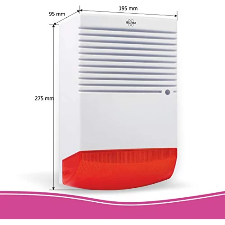 ELRO ADS1F Dummy Alarmsirene-Attrappe-mit blinkendem LED-Licht – Bild 4