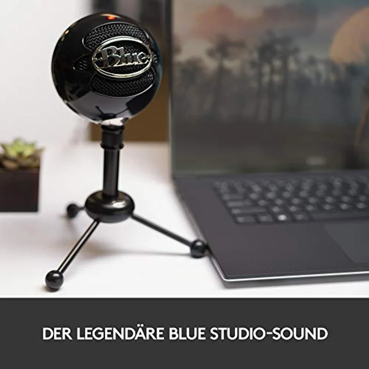 Blue Microphones Snowball Omnidirektionales USB Mikrofon mit zwei vielseitigen Aufnahmemustern und stilvollem Retro-Design für Aufnahme, Streaming und Podcasting auf PC und Mac, schwarz – Bild 2