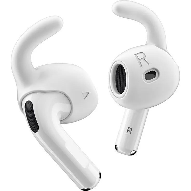 KeyBudz EarBuddyz AirPods 4 Ohrhaken Covers, verbessertes Hörerlebnis, 2er Pack (Schwarz)