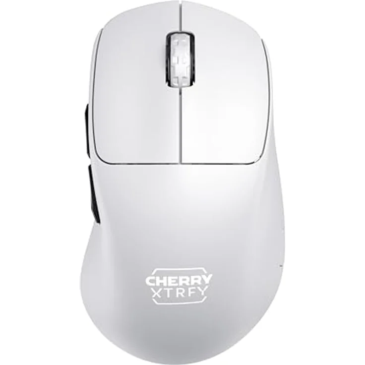 CHERRY XTRFY M64 Wireless Gaming-Maus, 2,4 GHz Funk, esports-optimiert, Ultraleicht, Ergonomisch (Weiß) – Bild 1