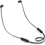 JBL Tune 110BT, In-Ear-Kopfhörer mit Freisprechfunktion, A2DP Bluetooth, ergonomisches Nackenbügeldesign, schwarze Ausführung