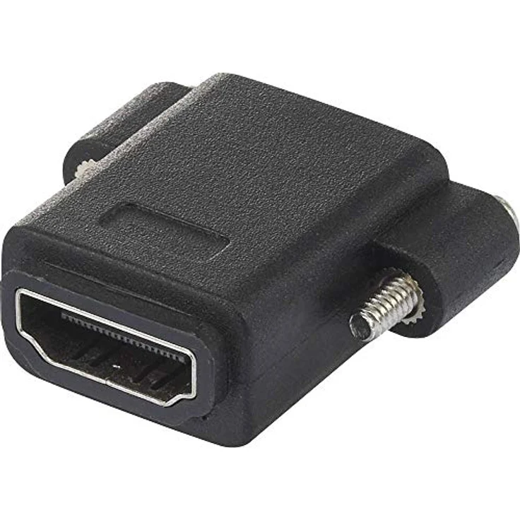SpeaKa Professional SP-9082612 HDMI Adapter, 1x HDMI-Buchse - 1x HDMI-Buchse, schwarz schraubbar – Bild 4