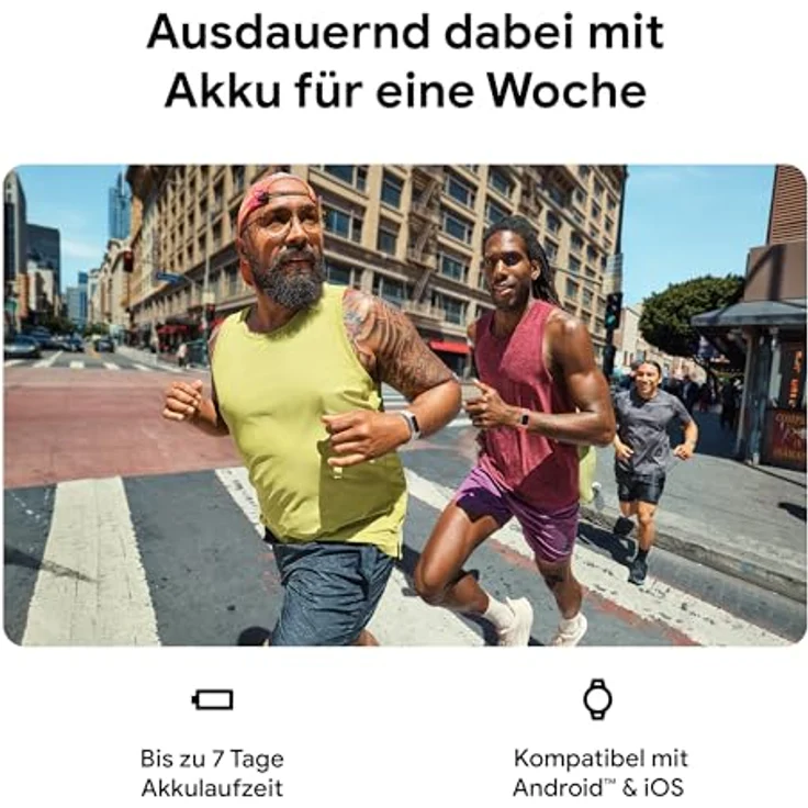 Fitbit by Google Charge 6 Aktivitätstracker enthält ein 6 monatige Premium Mitgliedschaft, 7 Tage Akkulaufzeit, Google Wallet und Google Maps - Porcelain / Aluminium Silber – Bild 2
