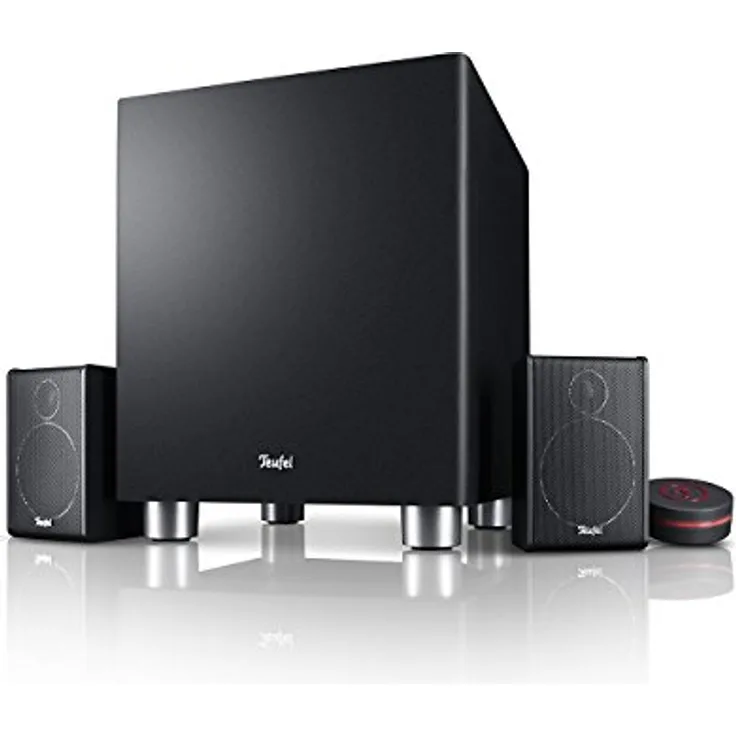 Teufel Concept C 2.1-HiFi-Komplettanlage Satelliten Lautsprecher Bluetooth Subwoofer Lautsprechersystem Schwarz