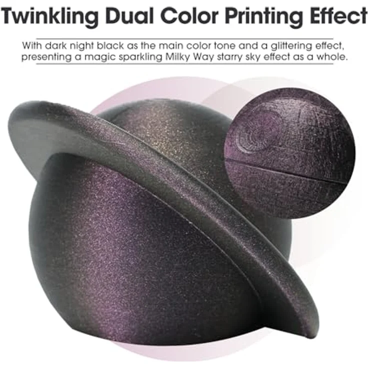 eSUN ePLA-Magic Glitter Dual Color PLA Filament 1.75mm, Dunkel Glänzendes Violett, Maßgenauigkeit +/- 0.05mm, 1KG Spule für 3D Drucker – Bild 5
