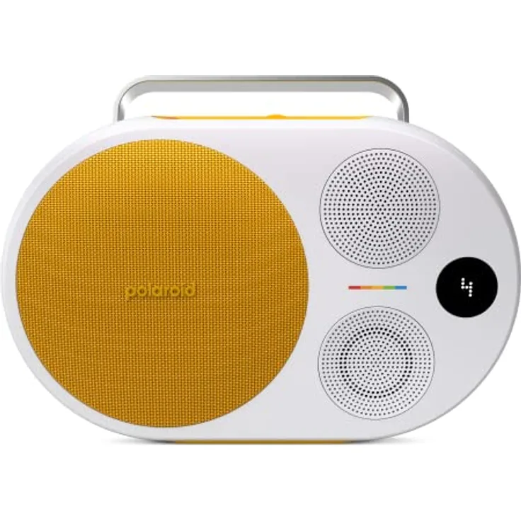 Polaroid P4 Music Player (Yellow) – Powerful Large Room Wireless Bluetooth Speaker Rechargeable with Dual Stereo Pairing