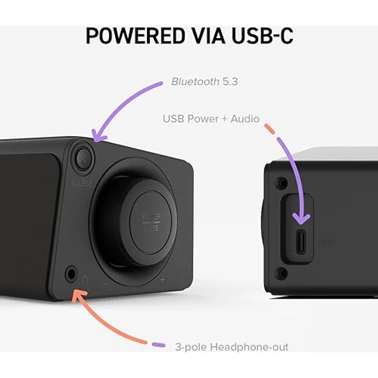 CREATIVE Stage SE Mini Kompakte Untermonitor-Soundbar mit Bluetooth 5.3, USB-Digital-Audio, für PC und Mobilgeräte – Bild 4