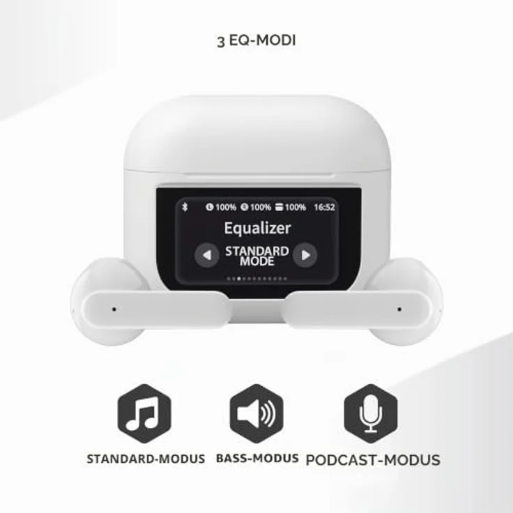 Music Sound GROOVE, True Wireless Stereo Kopfhörer für Anrufe und Musik, kabellos, 95 g, weiß – Bild 2