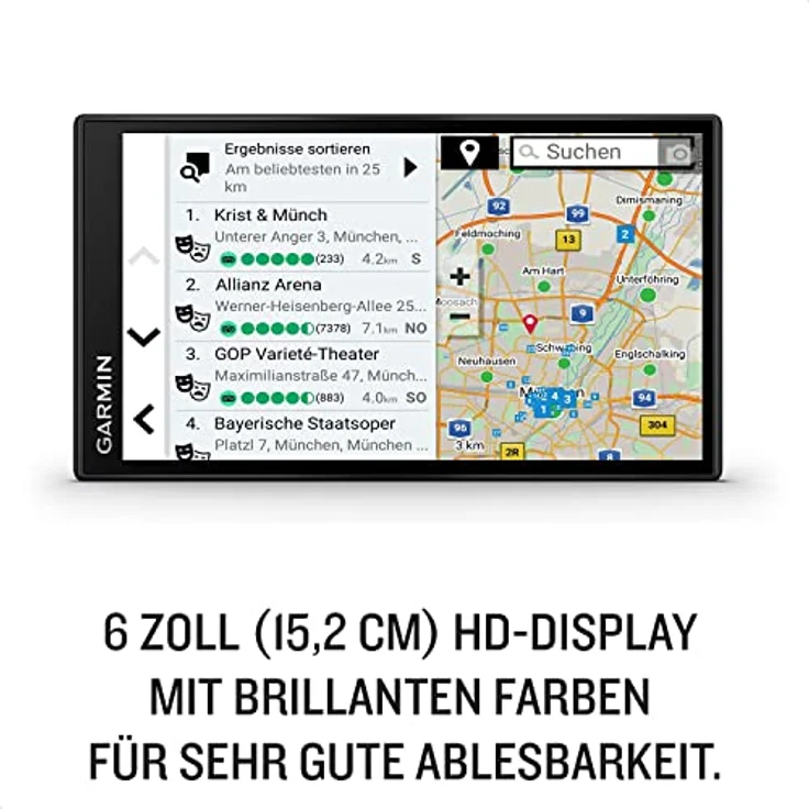 Garmin DriveSmart 66 MT-D, Navigationsgerät mit 6 Zoll HD-Display, 3D-Europakarten, Echtzeit-Verkehrsinformationen und Sprachsteuerung – Bild 2