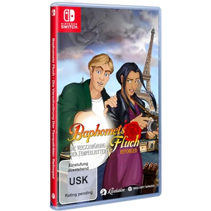 MDM MERIDIEM GAMES BAPHOMETS FLUCH - DIE VERSCHWÖRUNG DER TEMPELRITTER: REFORGED Switch, Spannende Geschichte, Klassisches Point-and-Click-Adventure, Vollständig synchronisiert, Herausfordernde Rätsel – Bild 1