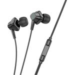Hoco In-Ear Kopfhörer mit Mikrofon kompatibel mit iPhone 1,2 m Schwarz