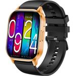 Fontastic Mento AMOLED Smartwatch gold, 2.01" Full Touch Display, Herzfrequenzmessung, Bluetooth Telefonie