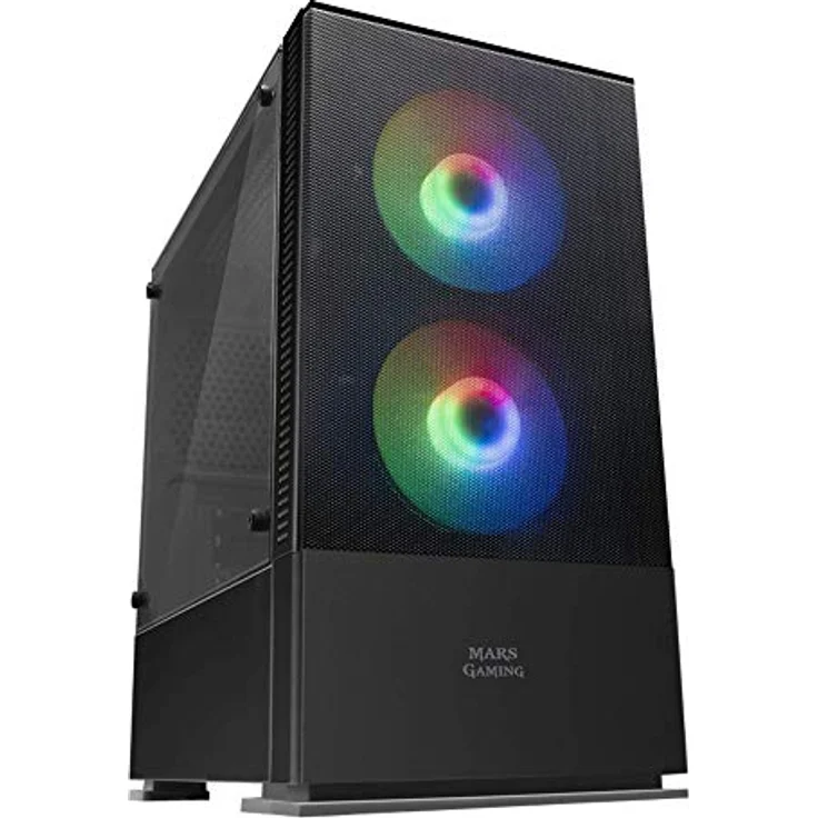 Mars Gaming MCZ, Premium-Kompakt-PC-Gehäuse, MicroATX, Panel+Front Mesh, Schwarz – Bild 1
