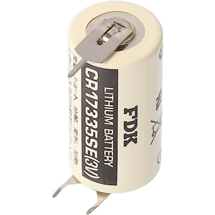 FDK Sanyo Lithium Batterie CR17335 SE, 2/3A Rundzelle mit 3er Print Lötfahnen, 3,0 Volt, 1800mAh, Rastermaß 7,6mm – Bild 3