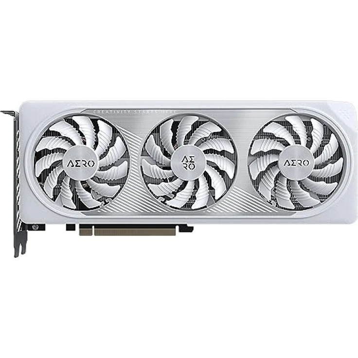 Gigabyte NVIDIA GeForce RTX 4060 AERO OC Graphics Card - 8GB GDDR6, 128-bit, PCI-E 4.0, 2550MHz Core Clock, 2x DP 1.4, 2x HDMI 2.1a, NVIDIA DLSS 3 - GV-N4060AERO OC-8GD – Bild 3