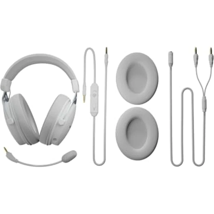 Genesis TORON 531, Gaming Headset mit 50mm Treibern, geschlossener Bauweise und zusätzlichem Set textiler Ohrpolster, Weiss – Bild 8
