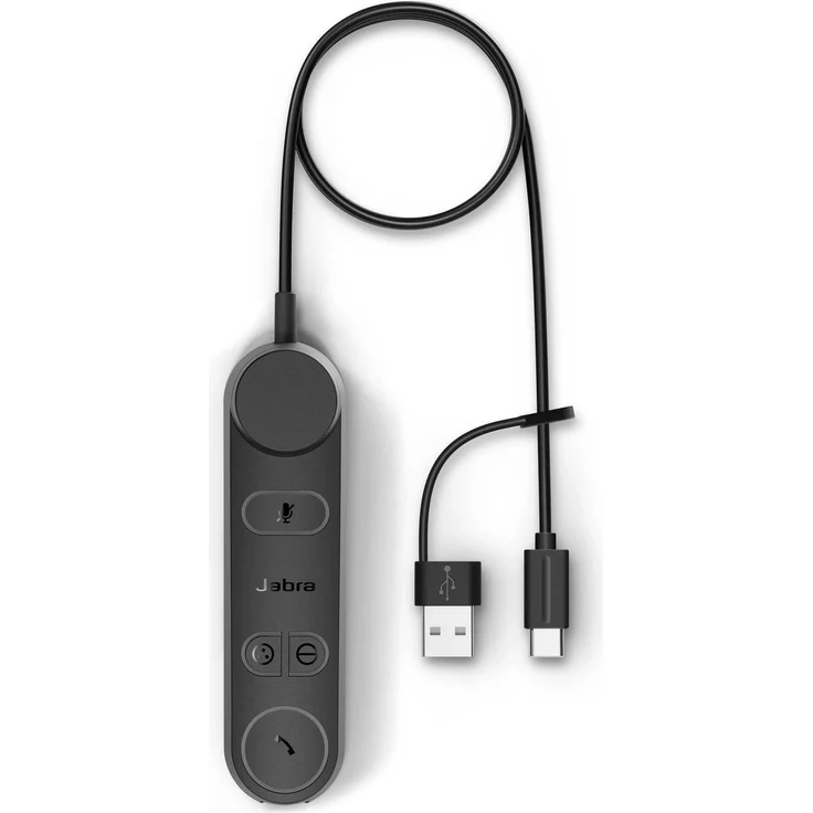 Jabra ENGAGE 50 II LINK USB C/A, Adapter mit programmierbarer Steuereinheit und integrierten Busylight, schwarz – Bild 1