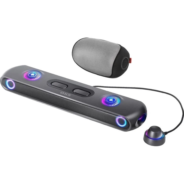 OXS Thunder Pro+ Gaming Soundbar, 7.1.2-Kanal mit Dolby Atmos, drei EQ-Modi, Schwarz