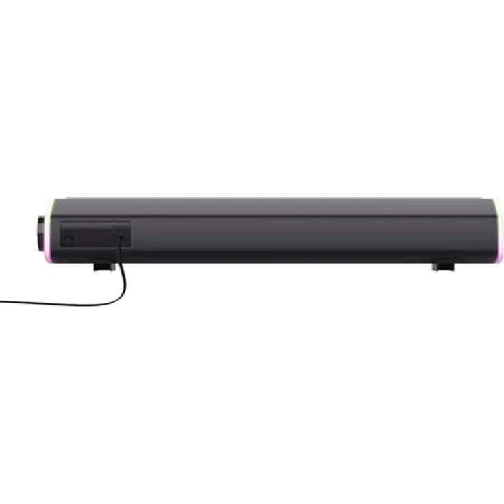 Trust Liro Illuminated Soundbar, 12W Stereo PC Lautsprecher mit RGB LED Beleuchtung, Klinke 3,5 mm AUX, USB Betrieb, Schwarz – Bild 11