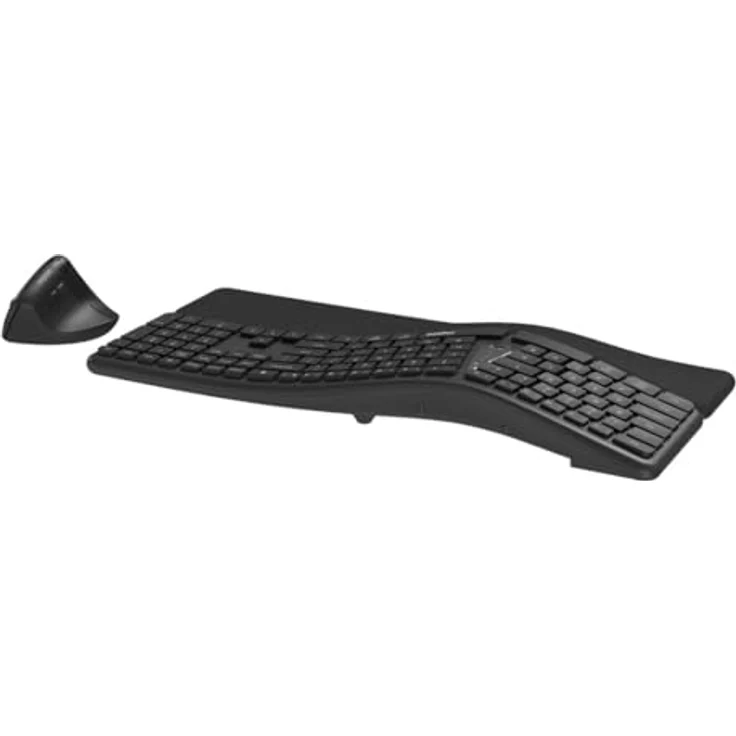 RAPOO 8810ME KOMBO, kabelloses Tastatur- und Mausset mit Multi-Modus-Verbindung, 1600 DPI, grau – Bild 4