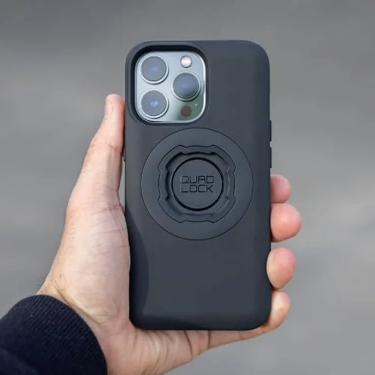 QUAD LOCK MAG Hülle für iPhone 15 Pro, schlanke, schlagfeste Handyhülle mit schwarzem MAG-Ring, kompatibel mit Quad Lock Halterungen – Bild 4