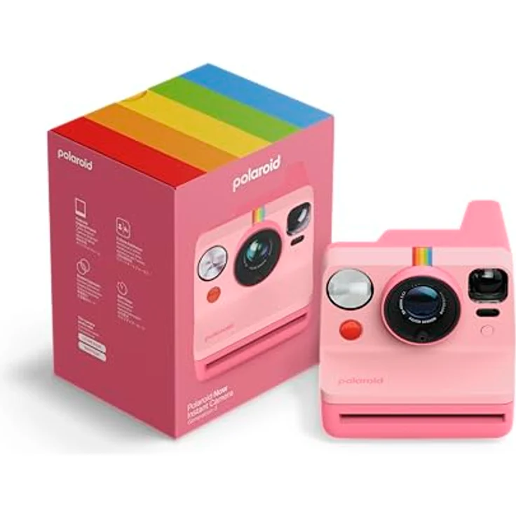 Polaroid Now 3rd Generation I-Type Sofortbildkamera, Pink, mit Doppelobjektiv-Autofokus und USB-C wiederaufladbar – Bild 1