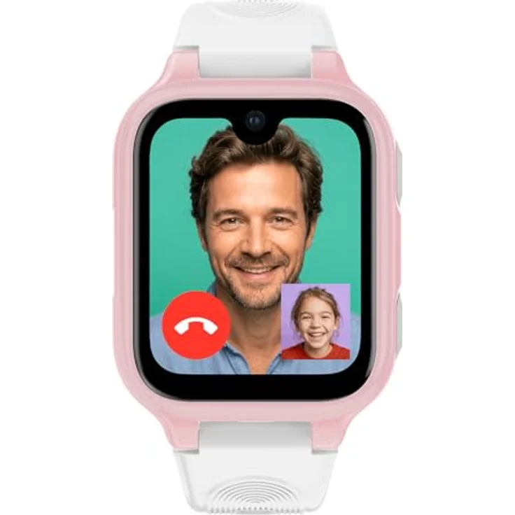 Ice Watch 025270, Smartwatch für Kinder ICE Kids 4G 2.0, 1,78" AMOLED Display, GPS, pink/weiß, wasserdicht IP68 – Bild 1