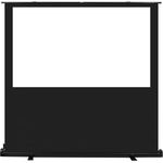 Maclean Boden-Leinwand 100", Freistehende Projektionswand mit Mattweißer Oberfläche und Reflexionsgrad 1,0 G, Bildformat 16:10