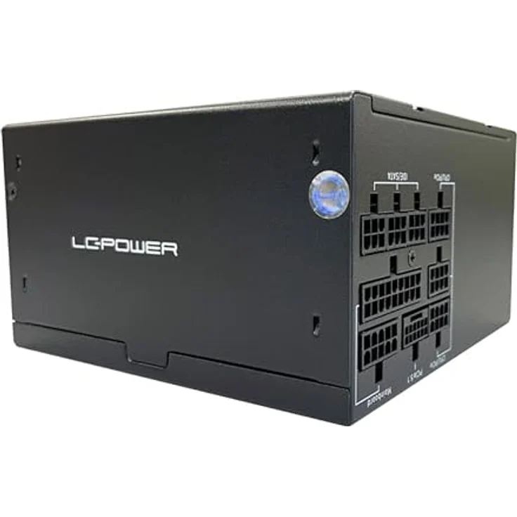 LC-POWER ATX PC Netzteil 850W, 80 Plus Gold, Vollmodulares Kabelmanagement, Integrator Pro Serie LC6850G-SI V3.1, Schwarz Hammerschlagoptik – Bild 5