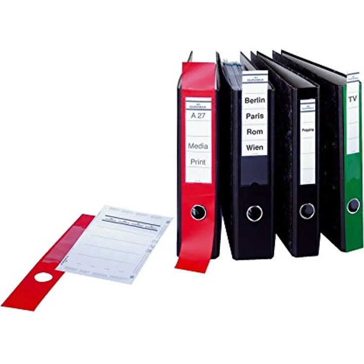 DURABLE Aktenordner Ordnerrückenetikett ORDOFIX® beschriftbar mit Online-Beschriftungssoftware DURAPRINT®, breit/lang 60 x 390 mm (B x H) – Bild 3
