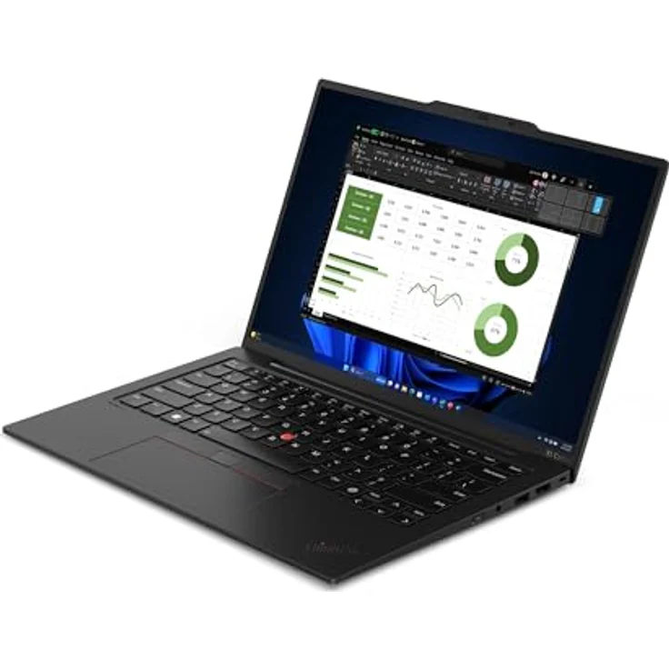 Lenovo ThinkPad X1 Carbon G12 Core Ultra 5 125U 16GB RAM 512GB SSD Win11Pro Laptop - 21KC004UGE, 14" WUXGA, Intel Graphics, Windows 11 Pro, Schwarz – Bild 4