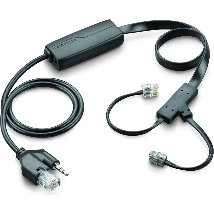 Poly PLY APC-43 EHS TAA, EHS Adapter Kabel für Anrufsteuerung, Schwarz, kompatibel mit Cisco Festnetztelefonen