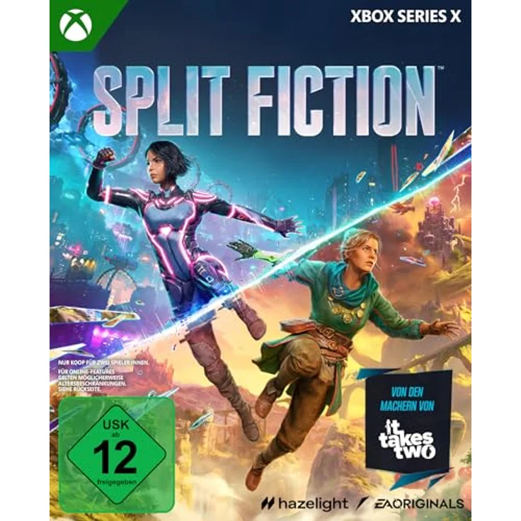 Split Fiction Xbox Series X | Deutsch, Koop-Abenteuerspiel für zwei Spieler, plattformübergreifendes Spielen, exklusiv von Hazelight – Bild 1