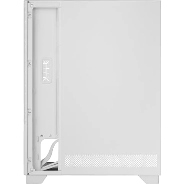 Tacens 2sagitta20w, Midi Tower PC-Gehäuse in Weiß, ATX/micro ATX/Mini-ITX, mit gehärtetem Glas, LED-Anzeigen und Flüssigkeitskühlungsfähigkeit – Bild 5