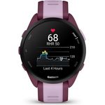 Garmin Forerunner 165 Musik, Lauf-Smartwatch, buntes AMOLED-Display, Trainingsmetriken und Wiederherstellungseinblicke, Musik am Handgelenk, Beerenrot