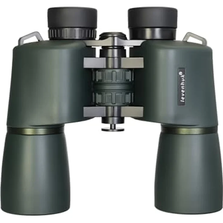 Levenhuk New Sherman PRO 7x50 Fernglas, lichtstark mit 7-facher Vergrößerung und 50mm Objektiven, wasserdicht IP67, olivgrün/schwarz – Bild 3