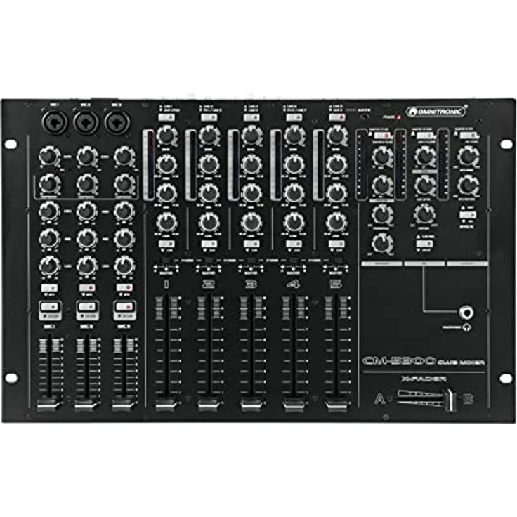 OMNITRONIC CM-5300, Club Mixer mit vielseitigen Anschlussmöglichkeiten und robustem Design – Bild 2