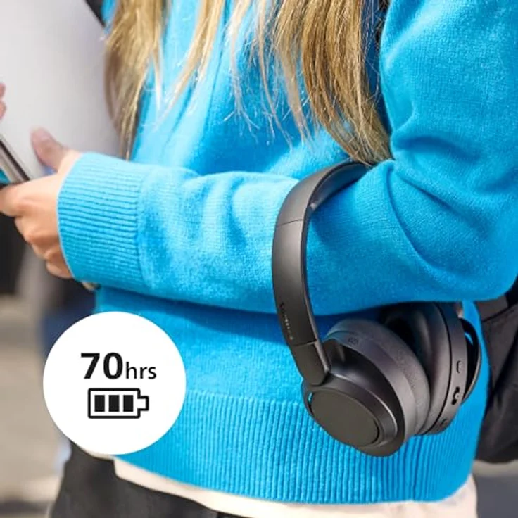Philips TAH6509BK Over-Ear-Kopfhörer (Active Noise Cancelling (ANC), Google Assistant, Siri, Bluetooth) – Bild 4