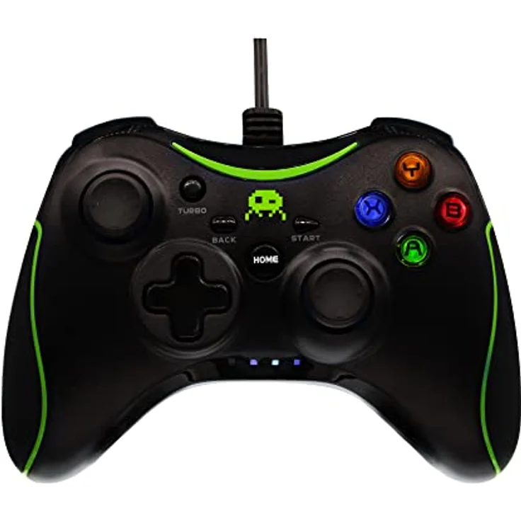 Freaks and Geeks Gamepad für Xbox (Xbox 360, PC), Gaming Controller, Schwarz – Bild 5