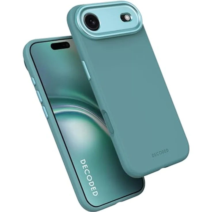 Decoded Hülle MagSafe für iPhone Air, antimikrobielle Silikon-Schutzhülle in Blau mit passgenauem Design – Bild 1