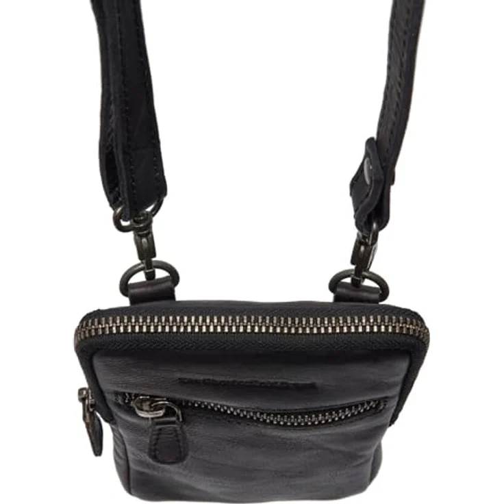 The Chesterfield Brand Salta Handytasche, 100% Leder, schwarz, für Geräte bis 11 cm – Bild 3