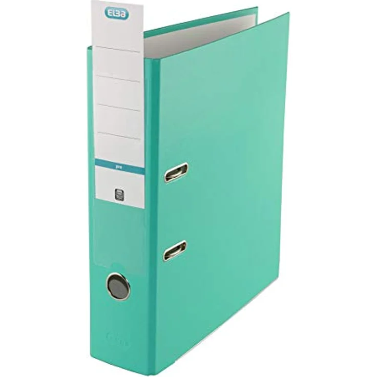 ELBA Aktenordner Ordner smart Pro PP/Papier - A4, 80 mm, mint - Ideal für das Home-Office, strapazierfähige PP-Folie, ELBA Premium-Mechanik – Bild 4