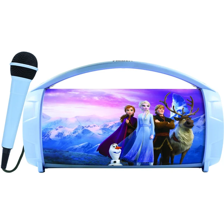 Lexibook Beleuchteter kabelloser Bluetooth-Lautsprecher mit Mikrofon Frozen, mehrfarbige Lichteffekte, 1200-mAh-Akku – Bild 1