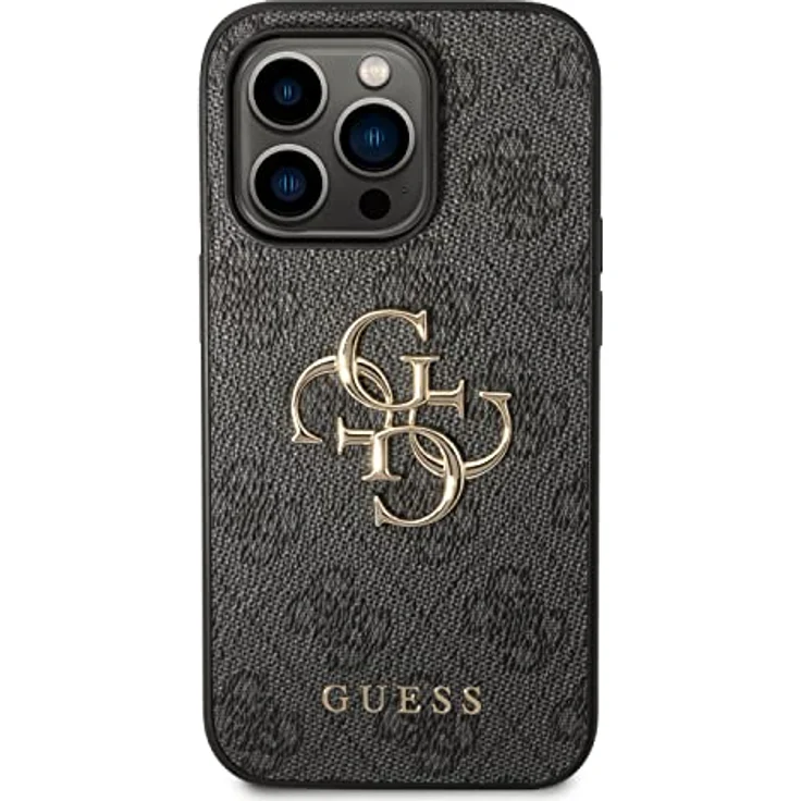 GUESS GUHCP15X4GMGGR Hülle für iPhone 15 Pro Max 6.7" grau hardcase 4G Big Metal Logo – Bild 3