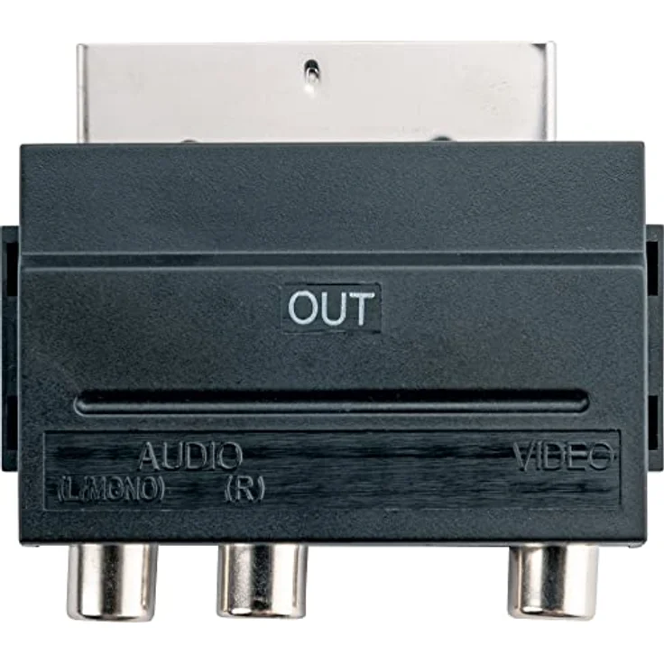 Schwaiger Video-AV-Adapter OUT, 1 x Scart-Stecker, 3 x Cinch-Kupplung für Audio-/Videoübertragung – Bild 7
