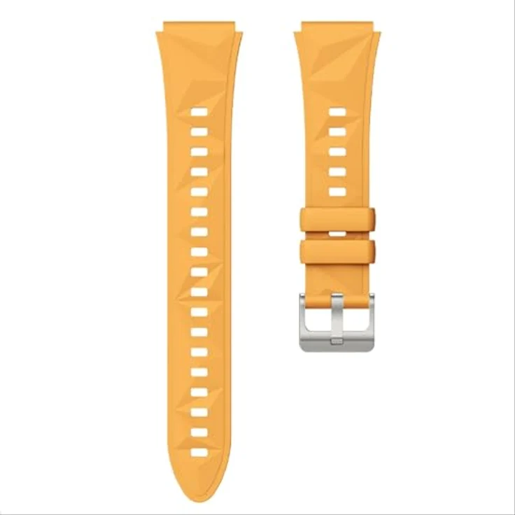 GIOPUEY Armband für Huawei Watch GT 6/GT 5 41mm/5 Pro 42mm, weiches Silikon, verschleißfest und atmungsaktiv, Ersatzarmband - yellow – Bild 2